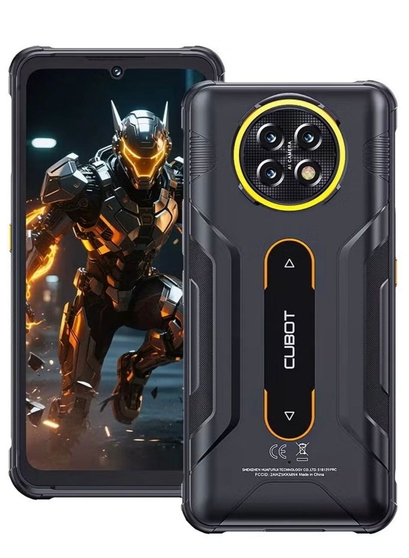 Cubot Kinkong ACE 5 Rugged Smartphone – 6.745” HD+ Display, 8GB RAM, 256GB Storage, 48MP Camera, 10200mAh Battery, Android 16, Waterproof, Camping Ring Light-Black - Image 1